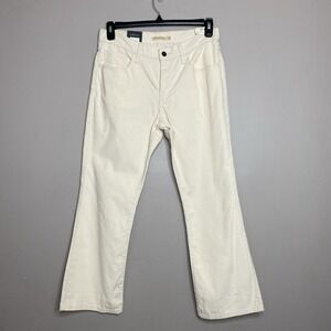 Levi's Pants Women's Sz 29x27 Middy Ankle Bootcut Corduroy‎ Ivory